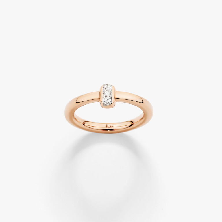 Pomellato Pomellato Together ring roodgoud met diamant - PAC5013 O7000 DB000 - #2 Pomellato Pomellato Together ring roodgoud met diamant - PAC5013 O7000 DB000 - #2