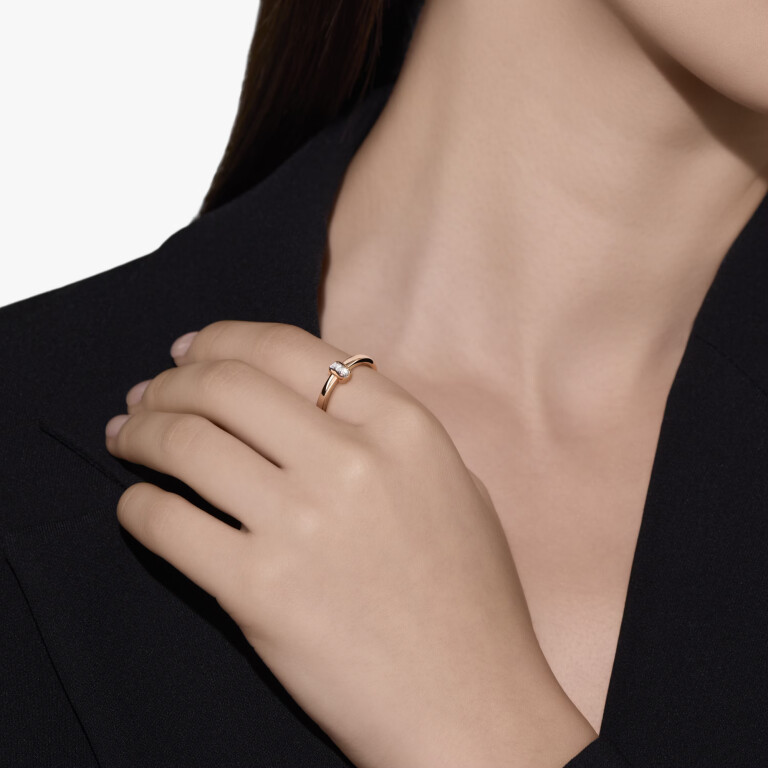 Pomellato Pomellato Together ring roodgoud met diamant - PAC5013 O7000 DB000 - #6 Pomellato Pomellato Together ring roodgoud met diamant - PAC5013 O7000 DB000 - #6