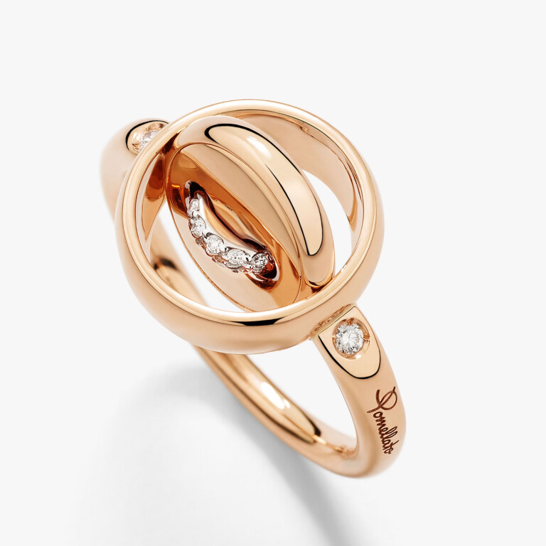 Pomellato Pom Pom Dot ring roodgoud met diamant - PAC5031 O7WHR DB0TU - #8 Pomellato Pom Pom Dot ring roodgoud met diamant - PAC5031 O7WHR DB0TU - #8