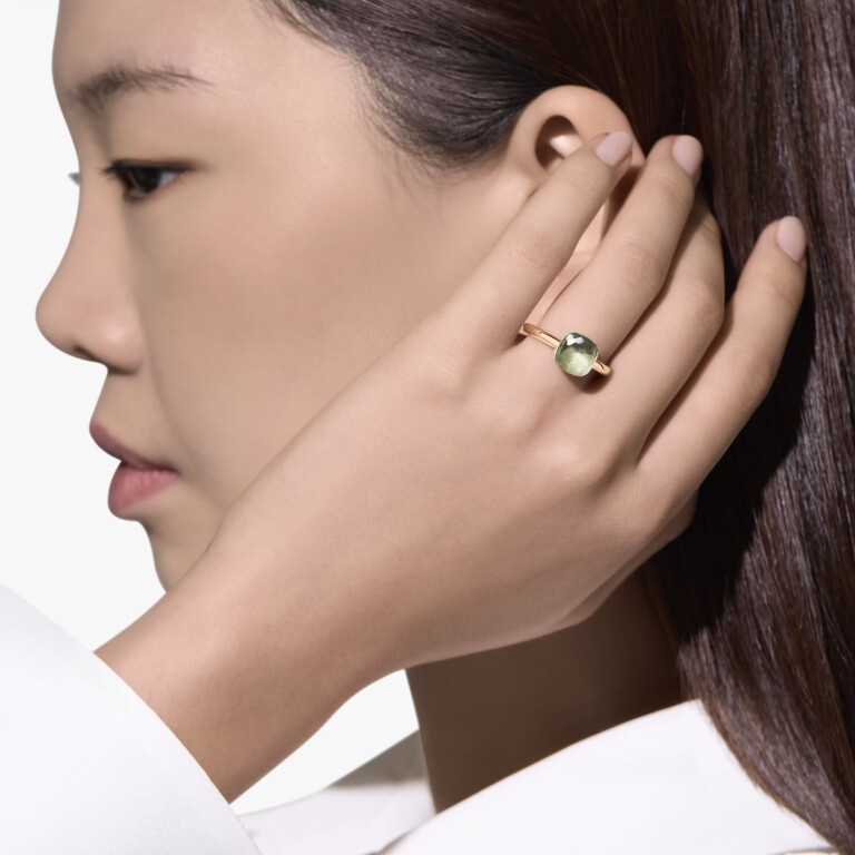 Pomellato Nudo Petit ring rosé/wit goud met Prasioliet - PAB4030 O6000 000PA - #6 Pomellato Nudo Petit ring rosé/wit goud met Prasioliet - PAB4030 O6000 000PA - #6