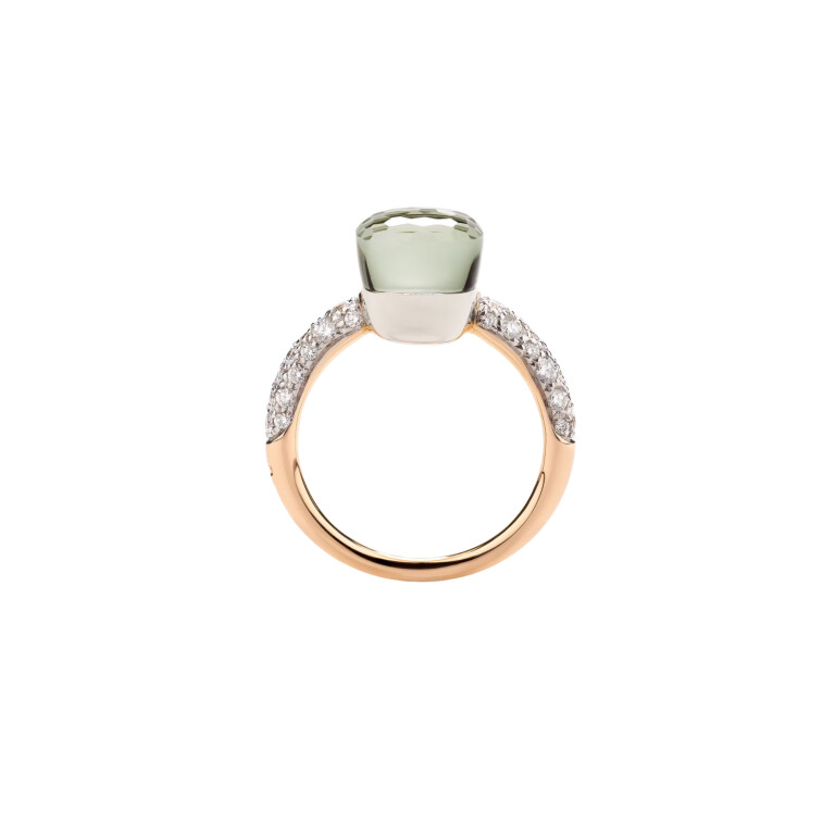 Pomellato Nudo Petit ring rosé/wit goud met diamant - PAB7040 O6WHR DB0PA - #3 Pomellato Nudo Petit ring rosé/wit goud met diamant - PAB7040 O6WHR DB0PA - #3