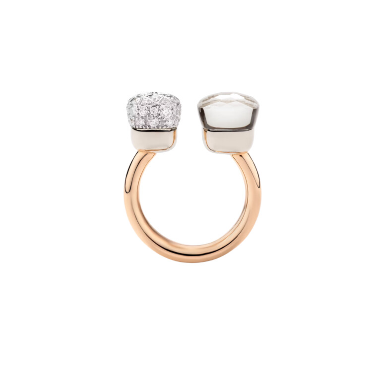 Pomellato Nudo Diamonds ring rosé/wit goud met diamant - PAC4020 O6WHR DB0TB - #3 Pomellato Nudo Diamonds ring rosé/wit goud met diamant - PAC4020 O6WHR DB0TB - #3