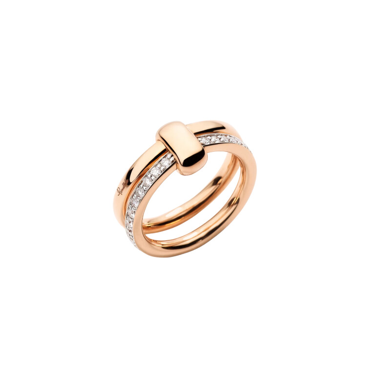 Pomellato Pomellato Together ring roodgoud met diamant - PAC0100 O7WHR DB000 - #1 Pomellato Pomellato Together ring roodgoud met diamant - PAC0100 O7WHR DB000 - #1
