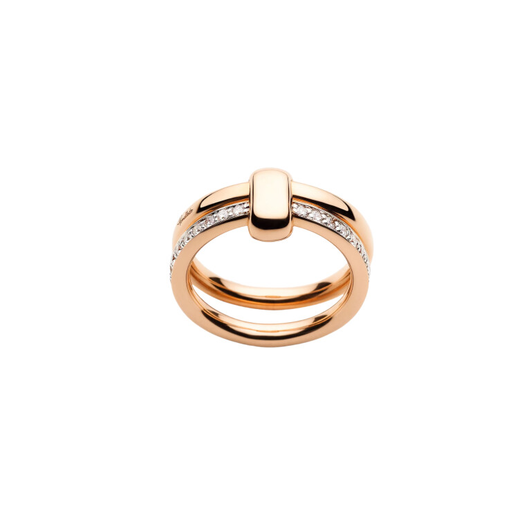 Pomellato Pomellato Together ring roodgoud met diamant - PAC0100 O7WHR DB000 - #2 Pomellato Pomellato Together ring roodgoud met diamant - PAC0100 O7WHR DB000 - #2