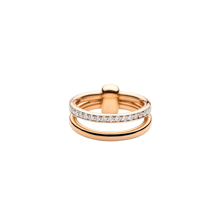 Pomellato Pomellato Together ring roodgoud met diamant - PAC0100 O7WHR DB000 - #3 Pomellato Pomellato Together ring roodgoud met diamant - PAC0100 O7WHR DB000 - #3