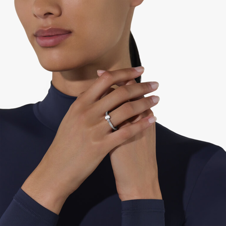 Pomellato Pomellato Together ring witgoud met diamant - PAC4015 O2WHR DB000 - #6 Pomellato Pomellato Together ring witgoud met diamant - PAC4015 O2WHR DB000 - #6