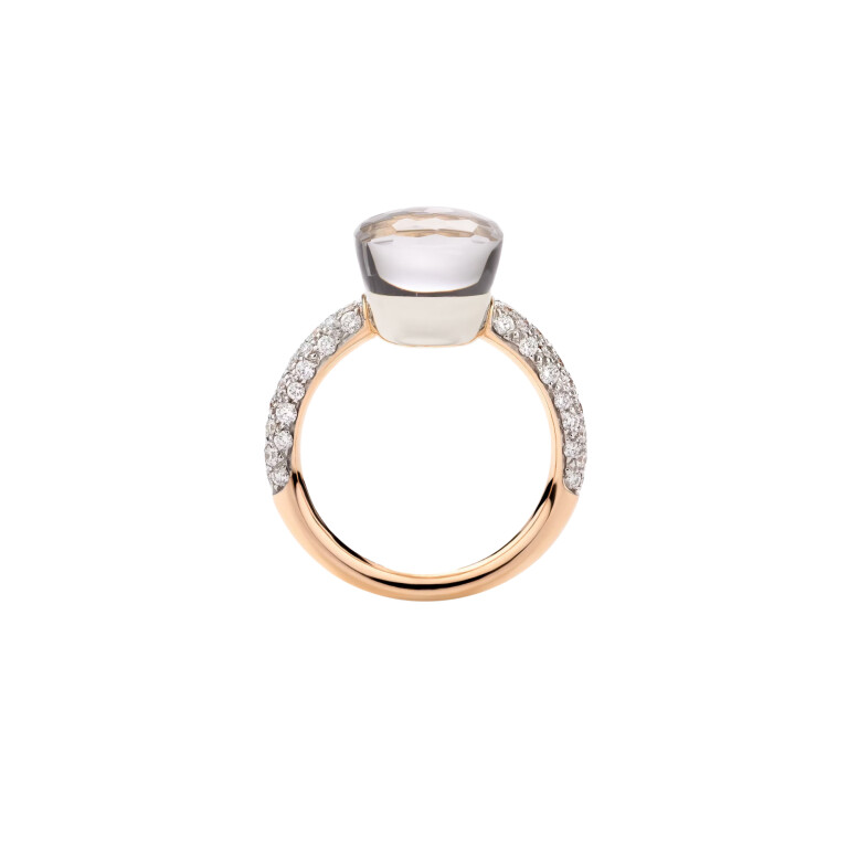Pomellato Nudo ring rosé/wit goud met diamant - PAC0040 O6WHR DB0TB - #4 Pomellato Nudo ring rosé/wit goud met diamant - PAC0040 O6WHR DB0TB - #4