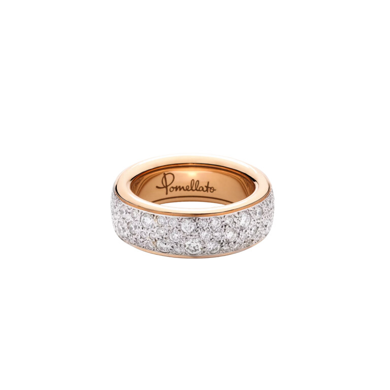 Pomellato Iconica ring rosé/wit goud met diamant - PAC4008 O7WHR DB000 - #2 Pomellato Iconica ring rosé/wit goud met diamant - PAC4008 O7WHR DB000 - #2