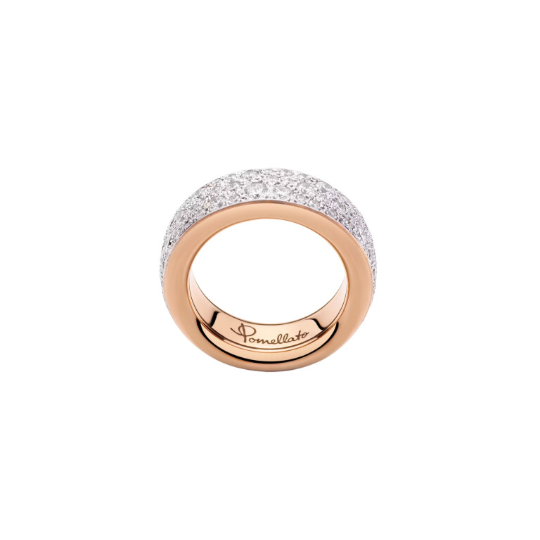 Pomellato Iconica ring rosé/wit goud met diamant - PAC4008 O7WHR DB000 - #3 Pomellato Iconica ring rosé/wit goud met diamant - PAC4008 O7WHR DB000 - #3