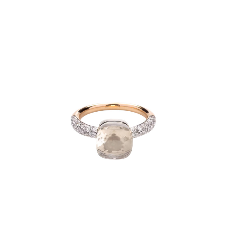 Pomellato Nudo Petit ring rosé/wit goud met diamant - PAB7040 O6WHR DB0TB - #3 Pomellato Nudo Petit ring rosé/wit goud met diamant - PAB7040 O6WHR DB0TB - #3
