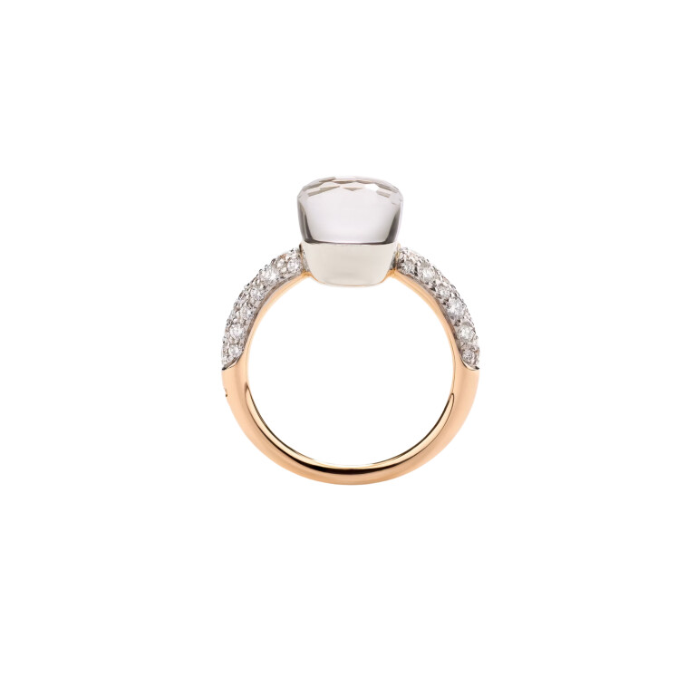 Pomellato Nudo Petit ring rosé/wit goud met diamant - PAB7040 O6WHR DB0TB - #4 Pomellato Nudo Petit ring rosé/wit goud met diamant - PAB7040 O6WHR DB0TB - #4