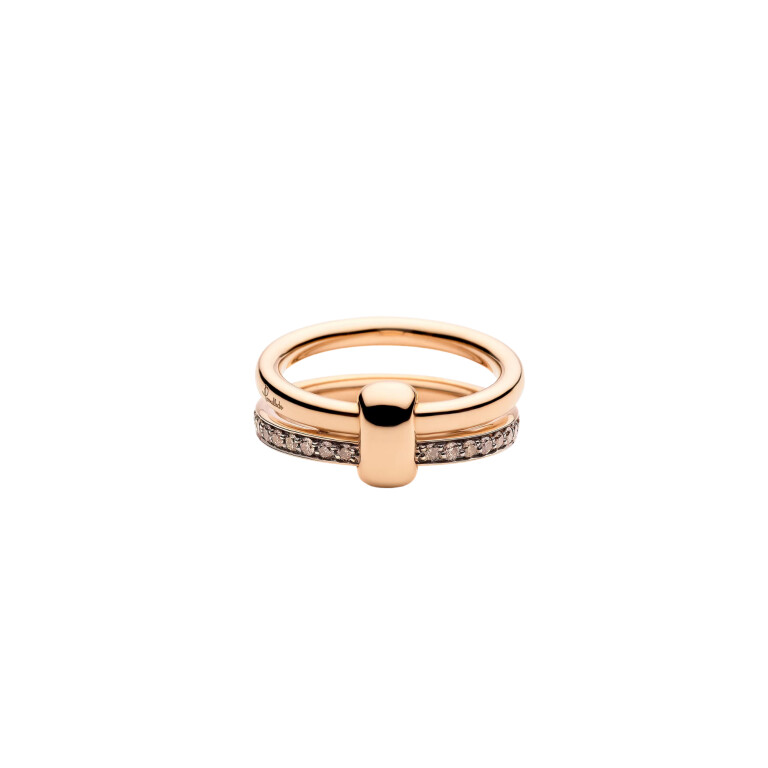 Pomellato Pomellato Together ring roodgoud met diamant - PAC0100 O7BKR DBR00 - #5 Pomellato Pomellato Together ring roodgoud met diamant - PAC0100 O7BKR DBR00 - #5