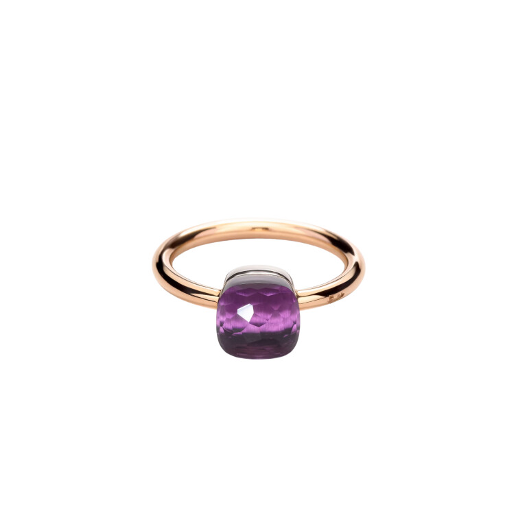 Pomellato Nudo Petit ring rosé/wit goud met Amethist - PAB4030 O6000 000OI - #2 Pomellato Nudo Petit ring rosé/wit goud met Amethist - PAB4030 O6000 000OI - #2