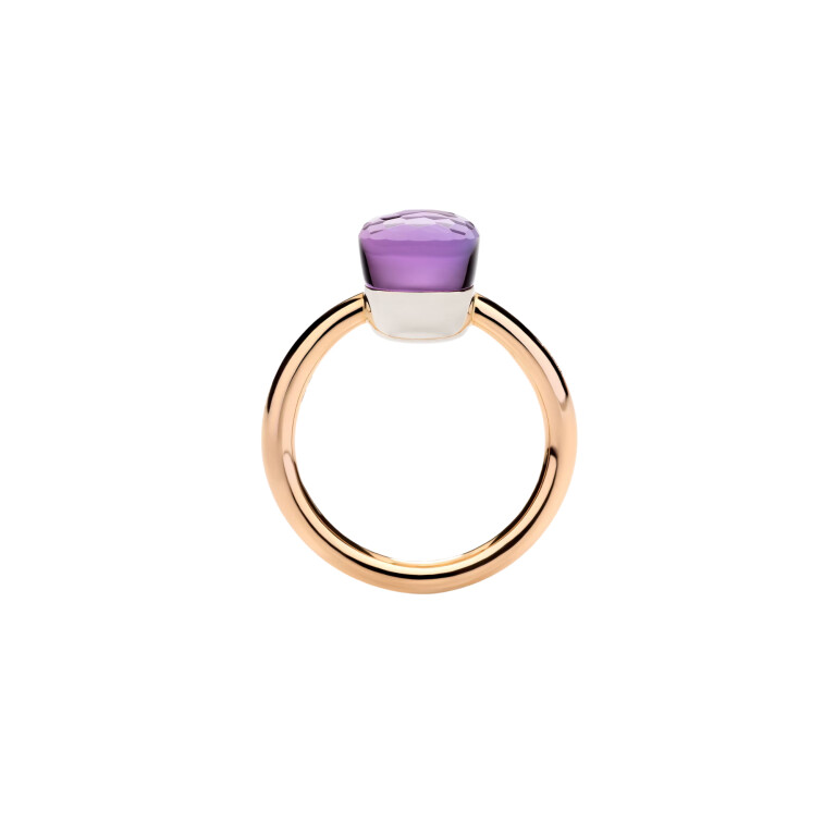 Pomellato Nudo Petit ring rosé/wit goud met Amethist - PAB4030 O6000 000OI - #3 Pomellato Nudo Petit ring rosé/wit goud met Amethist - PAB4030 O6000 000OI - #3