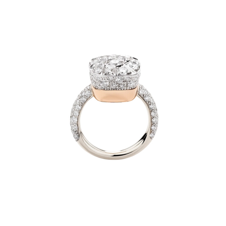 Pomellato Nudo Solitaire ring rosé/wit goud met diamant - PAB7041 O6000 DB000 - #3 Pomellato Nudo Solitaire ring rosé/wit goud met diamant - PAB7041 O6000 DB000 - #3