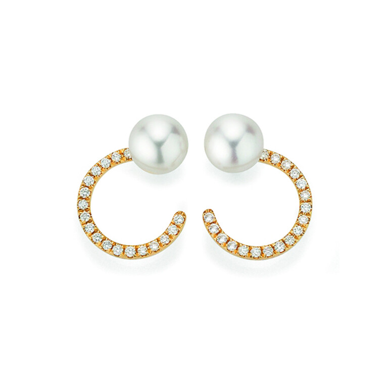 Yana Nesper Appassionata oorknoppen geelgoud met diamant - AT23 - #2 Yana Nesper Appassionata oorknoppen geelgoud met diamant - AT23 - #2