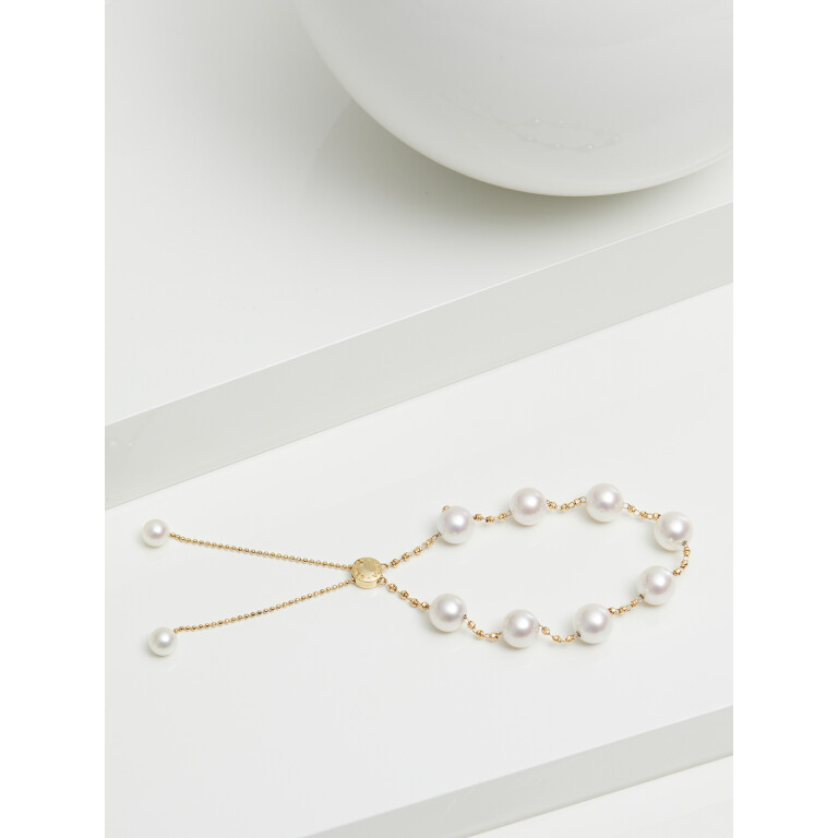 Yana Nesper Charmant parel armband geelgoud met Parel - CH18 - #2 Yana Nesper Charmant parel armband geelgoud met Parel - CH18 - #2