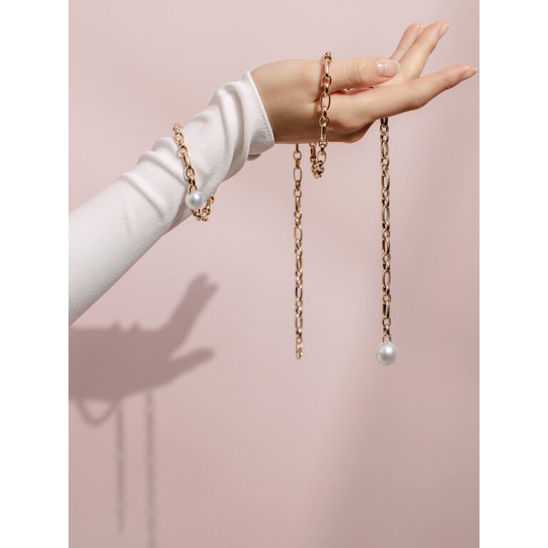 Yana Nesper Balthasar parel armband geelgoud - BA6 - #5 Yana Nesper Balthasar parel armband geelgoud - BA6 - #5