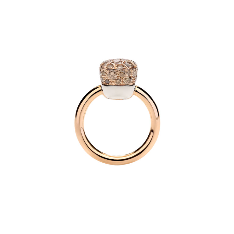 Pomellato Nudo Solitaire ring rosé/wit goud met diamant - PAC2501 O6000 DBR00 - #3 Pomellato Nudo Solitaire ring rosé/wit goud met diamant - PAC2501 O6000 DBR00 - #3