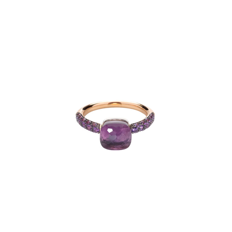 Pomellato Nudo Petit ring rosé/wit goud met Jade/amethist - PAC3000 O6BKR OI0GL - #2 Pomellato Nudo Petit ring rosé/wit goud met Jade/amethist - PAC3000 O6BKR OI0GL - #2
