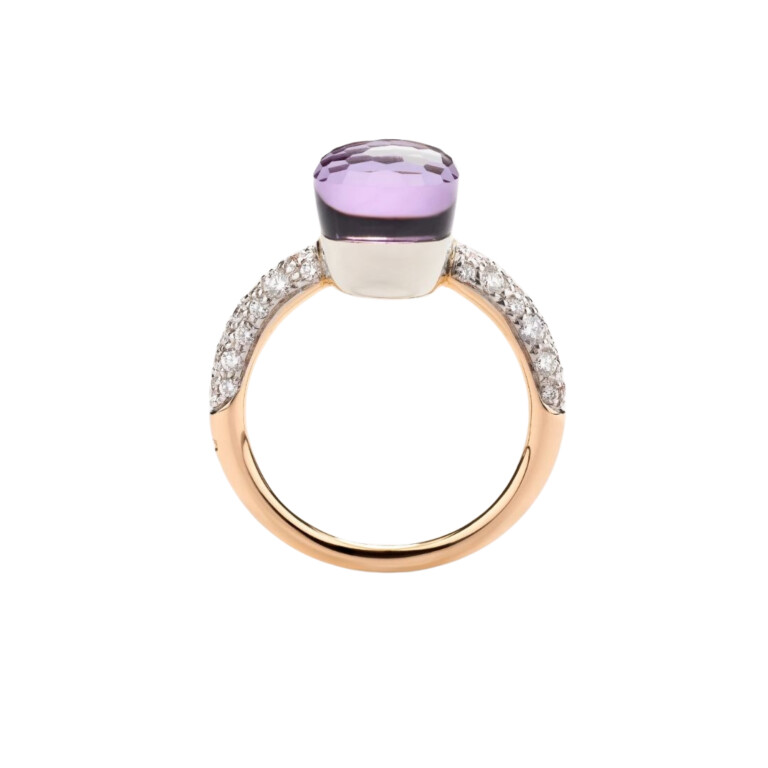 Pomellato Nudo Petit ring rosé/wit goud met diamant - PAB7040 O6WHR DB0OI - #2 Pomellato Nudo Petit ring rosé/wit goud met diamant - PAB7040 O6WHR DB0OI - #2