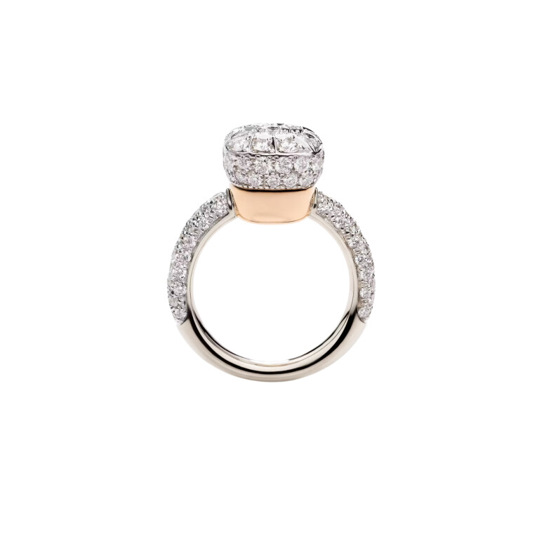 Pomellato Nudo Solitaire ring rosé/wit goud met diamant - PAC2028 O6WHR DB000 - #3 Pomellato Nudo Solitaire ring rosé/wit goud met diamant - PAC2028 O6WHR DB000 - #3