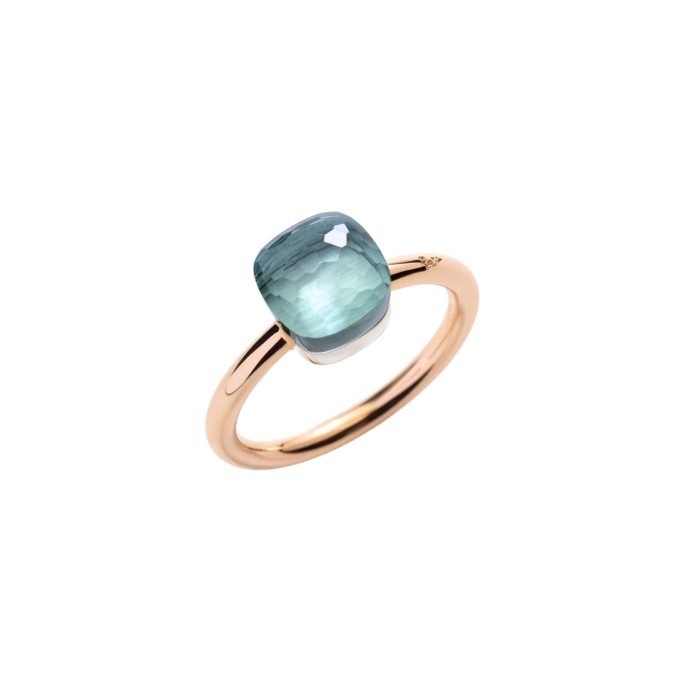 Pomellato Nudo Petit ring rosé/wit goud met Topaas - PAB4030 O6000 000OY - #1 Pomellato Nudo Petit ring rosé/wit goud met Topaas - PAB4030 O6000 000OY - #1