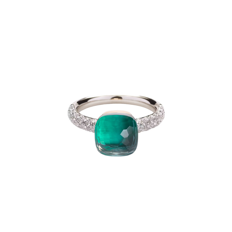 Pomellato Nudo ring rosé/wit goud met diamant - PAC0040 O6WHR B0YAV - #2 Pomellato Nudo ring rosé/wit goud met diamant - PAC0040 O6WHR B0YAV - #2