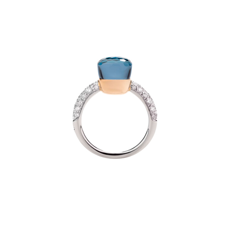Pomellato Nudo Petit ring rosé/wit goud met diamant - PAB7040 O6WHR B0TTU - #3 Pomellato Nudo Petit ring rosé/wit goud met diamant - PAB7040 O6WHR B0TTU - #3