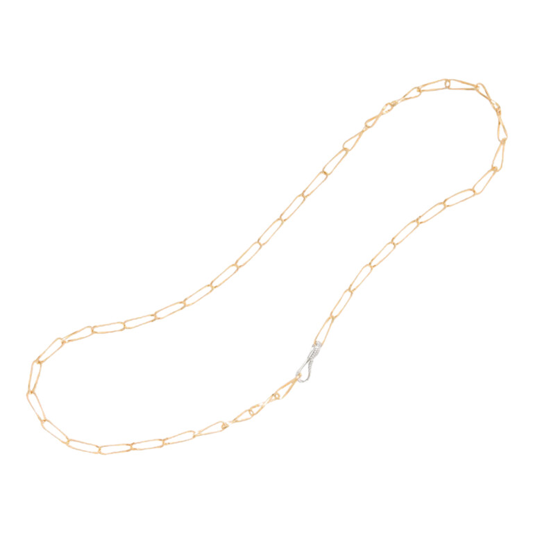 Marco Bicego Marrakech Onde collier geel/wit goud met diamant - CG849-B - #2 Marco Bicego Marrakech Onde collier geel/wit goud met diamant - CG849-B - #2