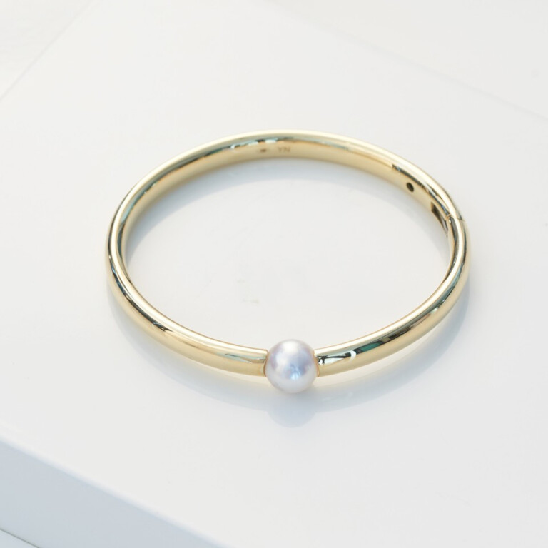 Yana Nesper Open Mind parel armband geelgoud met Parel - OM31 - #3 Yana Nesper Open Mind parel armband geelgoud met Parel - OM31 - #3