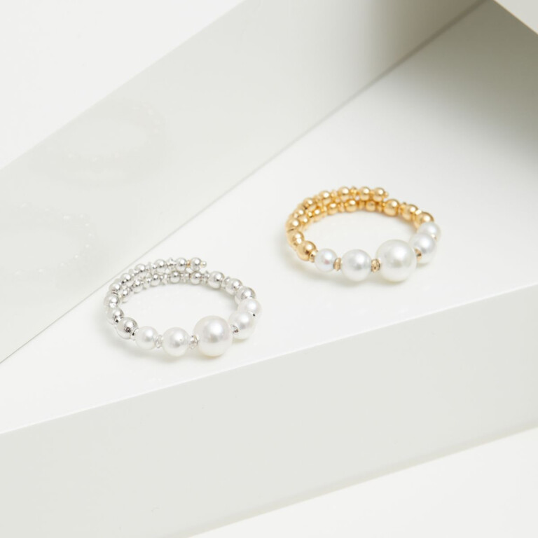 Yana Nesper Charmant parel ring geelgoud met Parel - CH1 - #6 Yana Nesper Charmant parel ring geelgoud met Parel - CH1 - #6