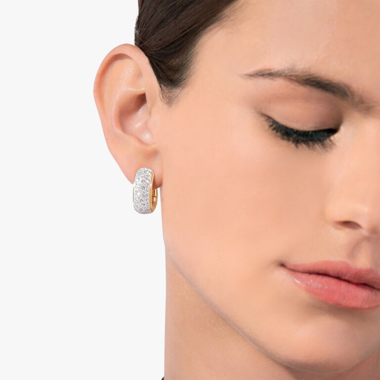 Pomellato Iconica oorknoppen roodgoud met diamant - POB7122 O7WHR DB000 - #4 Pomellato Iconica oorknoppen roodgoud met diamant - POB7122 O7WHR DB000 - #4