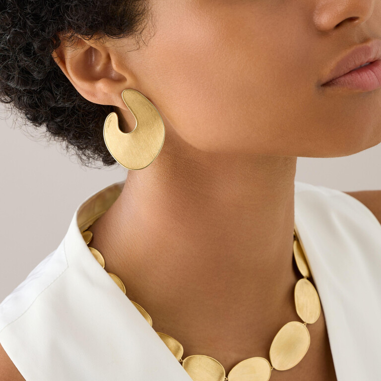 Marco Bicego Lunaria Twist oorhangers geelgoud - OB1912 - #2 Marco Bicego Lunaria Twist oorhangers geelgoud - OB1912 - #2