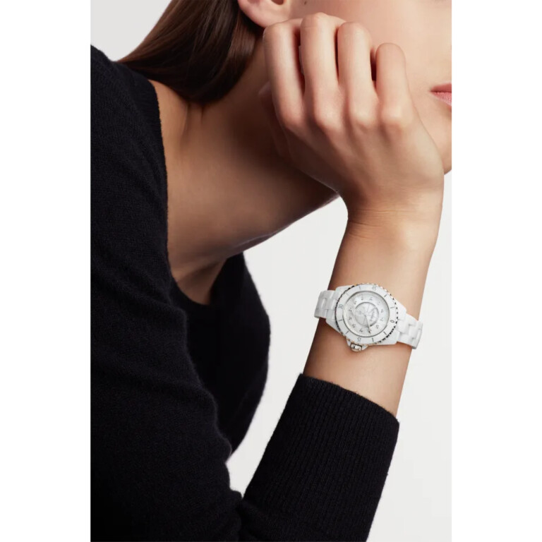 CHANEL J12 White Mother of Pearl & Diamond Indicators 33mm - H5704 - #2 CHANEL J12 White Mother of Pearl & Diamond Indicators 33mm - H5704 - #2