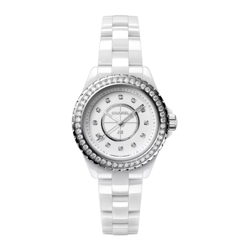CHANEL J12 White Diamond Bezel & Indicators 33mm - H6418 - #1 CHANEL J12 White Diamond Bezel & Indicators 33mm - H6418 - #1