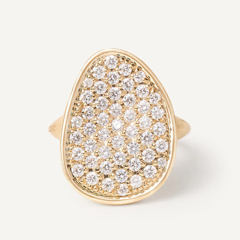 Marco Bicego Lunaria ring geelgoud met diamant - AB566-B1 - #3 Marco Bicego Lunaria ring geelgoud met diamant - AB566-B1 - #3