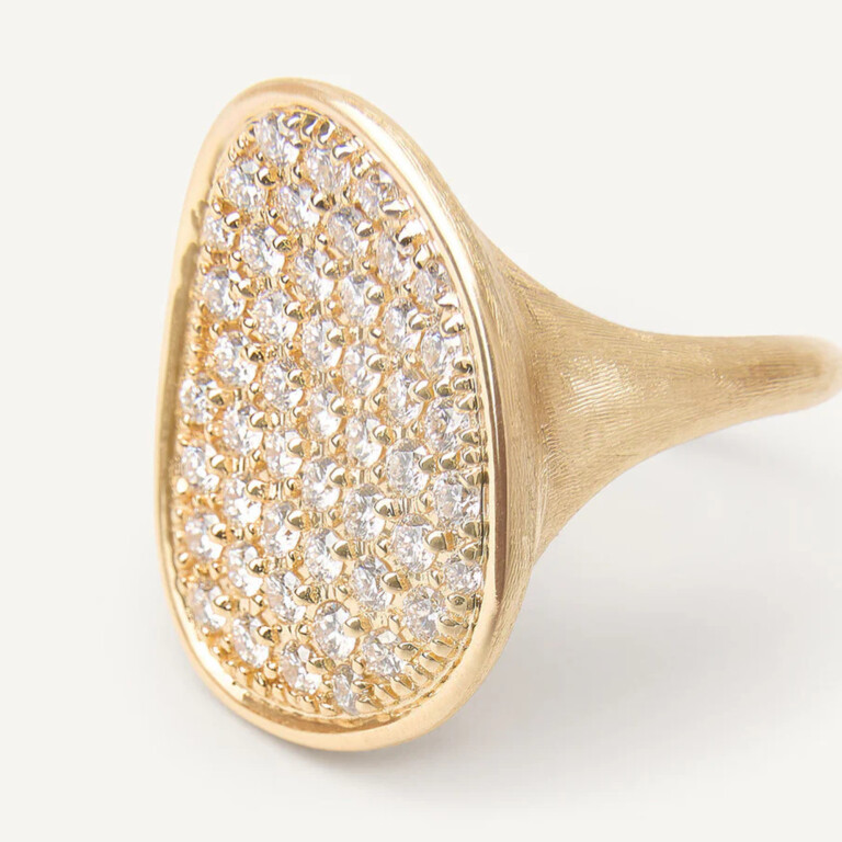 Marco Bicego Lunaria ring geelgoud met diamant - AB566-B1 - #4 Marco Bicego Lunaria ring geelgoud met diamant - AB566-B1 - #4