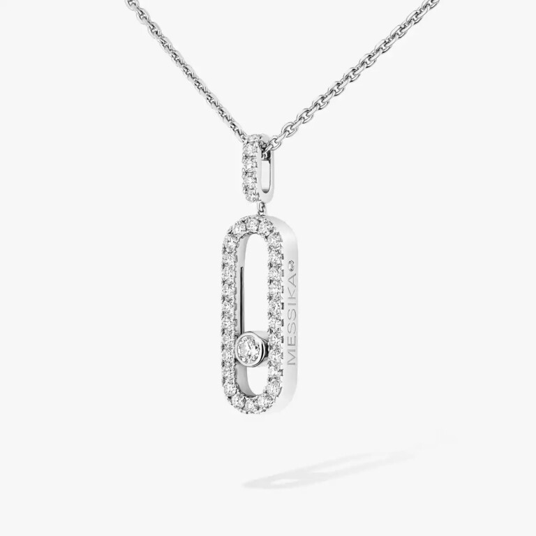 Messika Move Uno collier met hanger witgoud met diamant - 12058-WG - #4 Messika Move Uno collier met hanger witgoud met diamant - 12058-WG - #4