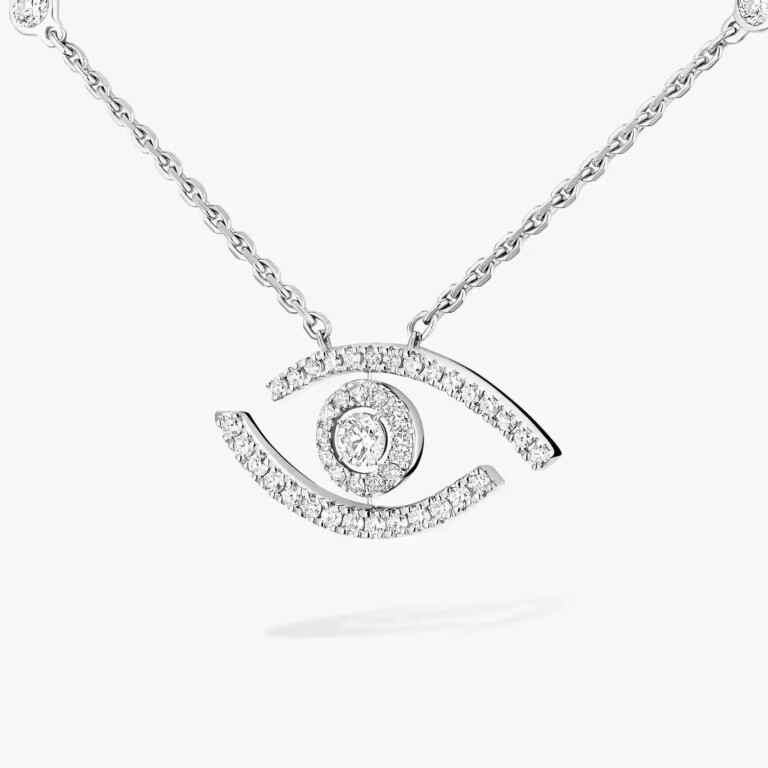 Messika Lucky Move collier met hanger witgoud met diamant - 7525-WG - #4 Messika Lucky Move collier met hanger witgoud met diamant - 7525-WG - #4