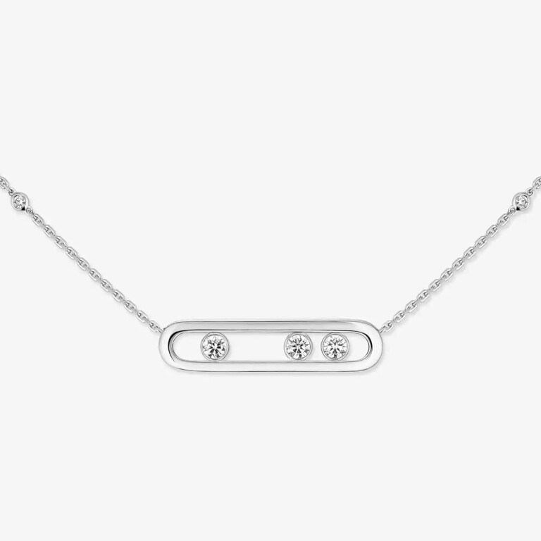 Messika Move 10th collier met hanger witgoud met diamant - 3997-WG - #3 Messika Move 10th collier met hanger witgoud met diamant - 3997-WG - #3