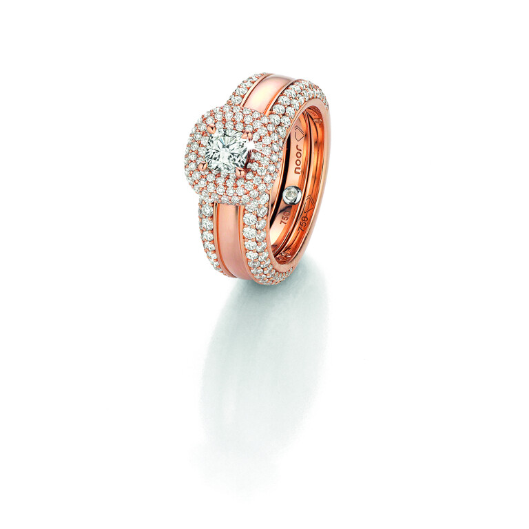 roodgoud ring met diamant Schaap en Citroen Diamonds - #3 roodgoud ring met diamant Schaap en Citroen Diamonds - #3