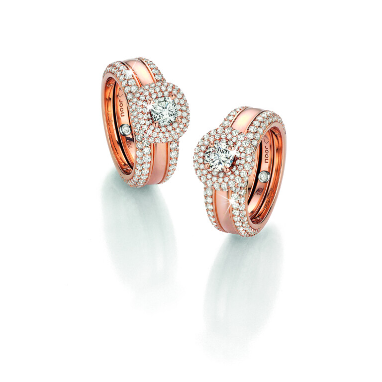 roodgoud ring met diamant Schaap en Citroen Diamonds - #4 roodgoud ring met diamant Schaap en Citroen Diamonds - #4