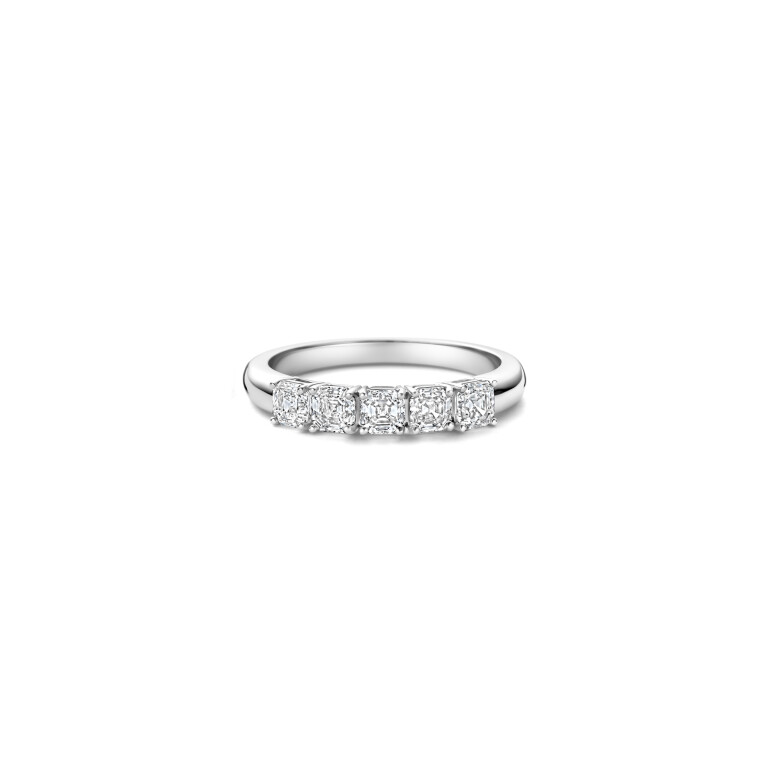 Royal Asscher Paola Ringen witgoud met diamant - R.151.RAC.WG.11 HRD - #2 Royal Asscher Paola Ringen witgoud met diamant - R.151.RAC.WG.11 HRD - #2