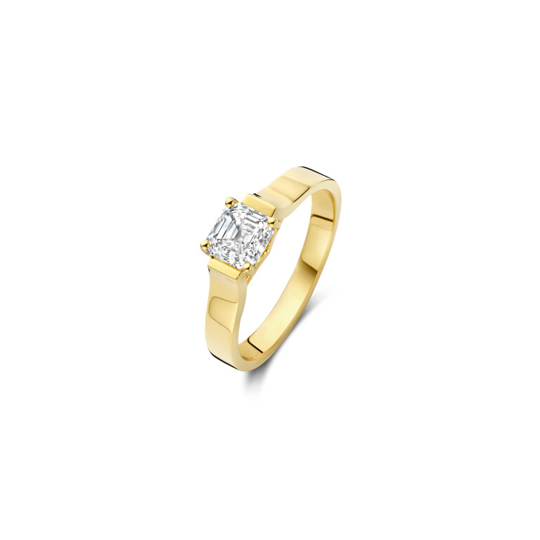 Royal Asscher Celeste solitair ring geelgoud met diamant - R.111.RAC.YG18.40 HRD - #5 Royal Asscher Celeste solitair ring geelgoud met diamant - R.111.RAC.YG18.40 HRD - #5