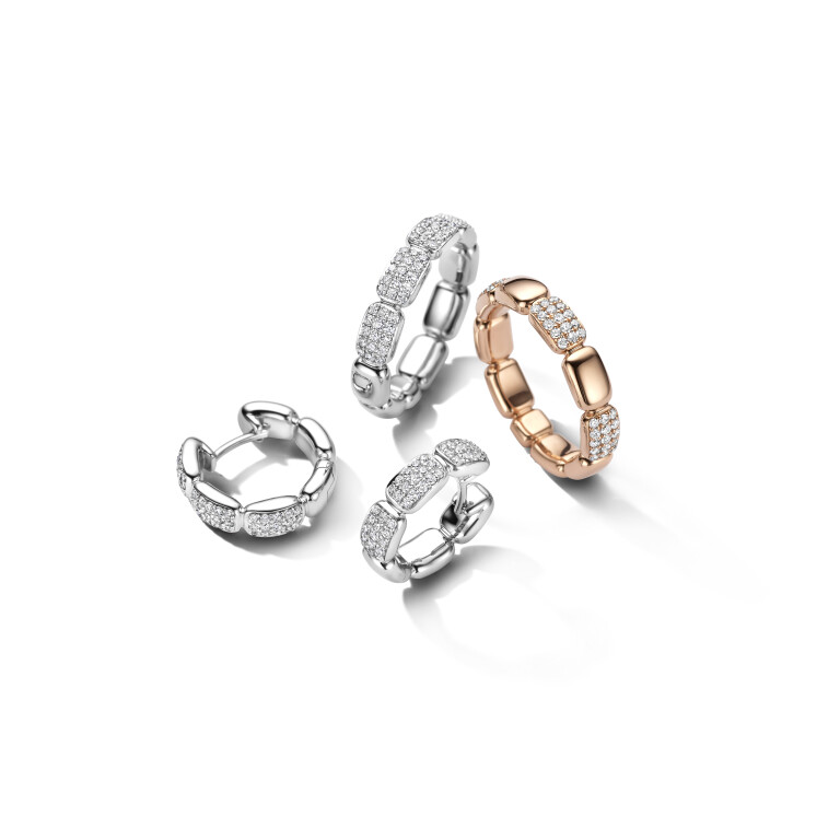 roodgoud oorringen met diamant Schaap en Citroen Diamonds - #3 roodgoud oorringen met diamant Schaap en Citroen Diamonds - #3