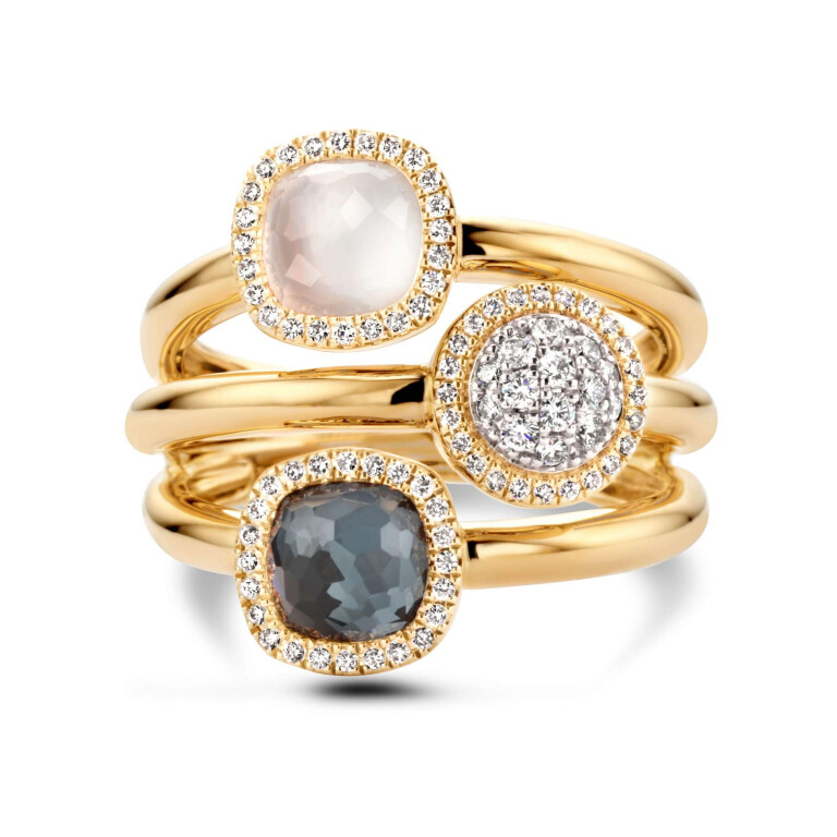 Tirisi Jewelry Milano Sweeties ring geelgoud met diamant - TR9757WQ+HM - #4 Tirisi Jewelry Milano Sweeties ring geelgoud met diamant - TR9757WQ+HM - #4