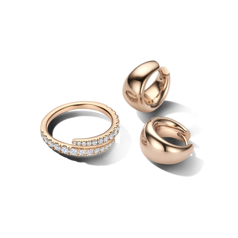 roodgoud ring met diamant Schaap en Citroen Diamonds - #6 roodgoud ring met diamant Schaap en Citroen Diamonds - #6