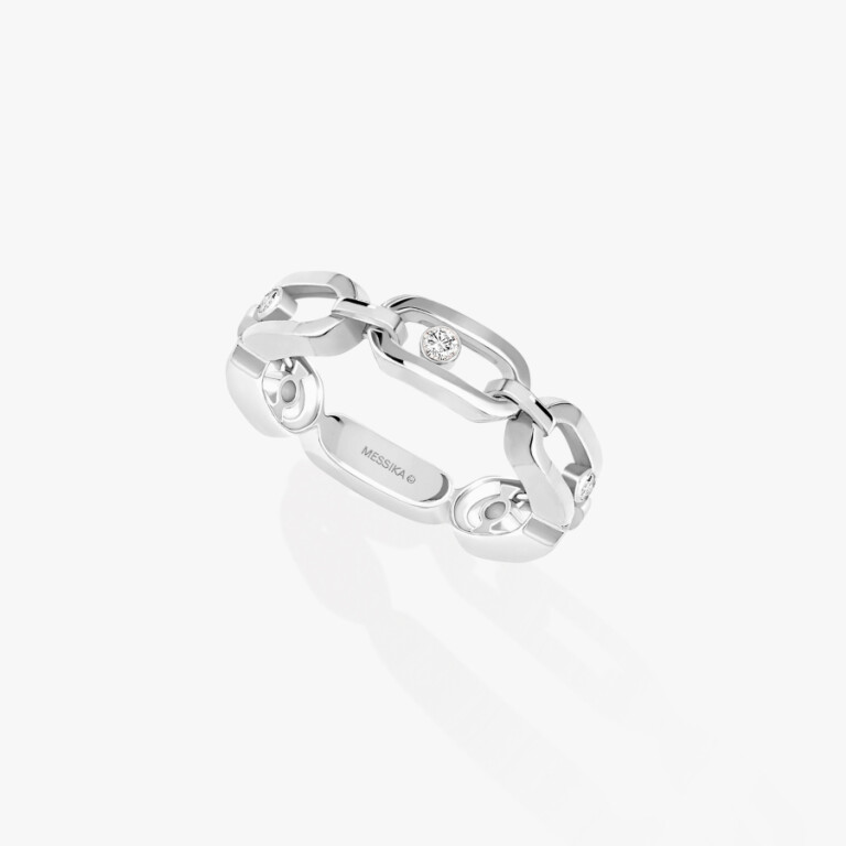 Messika Move Link ring witgoud met diamant - 12078-WG - #2 Messika Move Link ring witgoud met diamant - 12078-WG - #2
