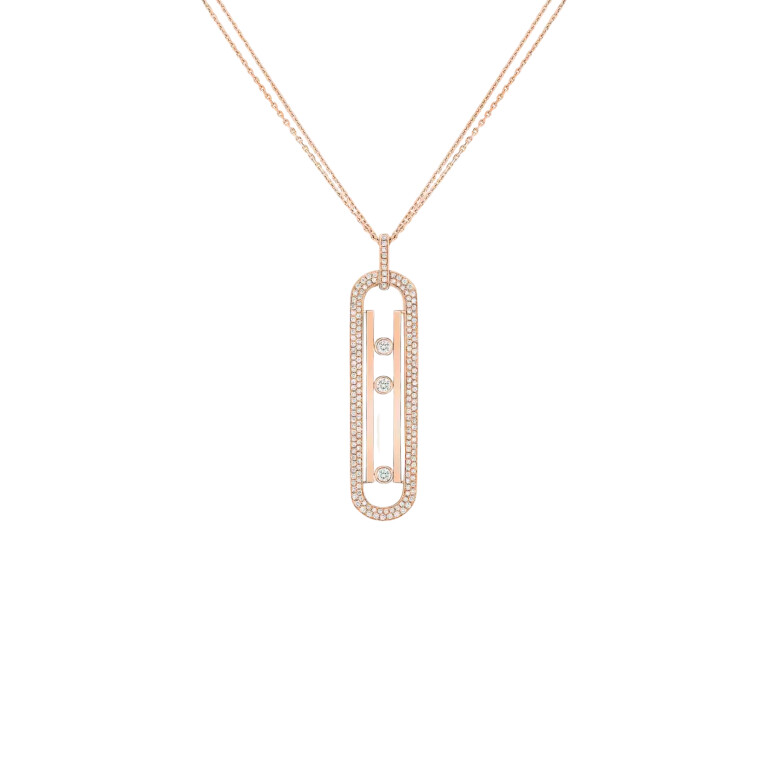 Messika Move 10th Colliers roodgoud met diamant - 7228-PG - #2 Messika Move 10th Colliers roodgoud met diamant - 7228-PG - #2